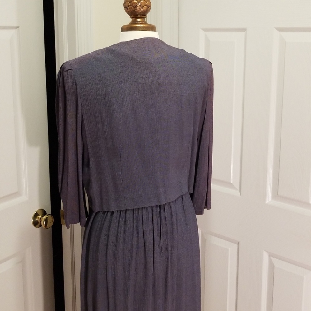 VINTAGE BARLOW - 2 Piece Dress in Periwrinkle. - Picture 5 of 9